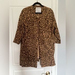 CAbi 990 Estate Leopard Print Jacket Like New